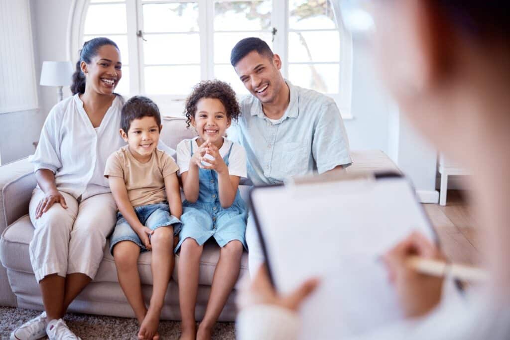 A family therapy session in Naperville